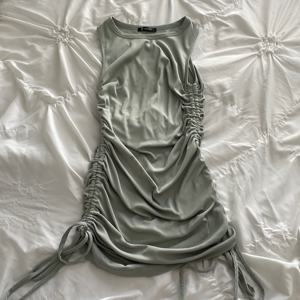 Mini dress adjustable ties